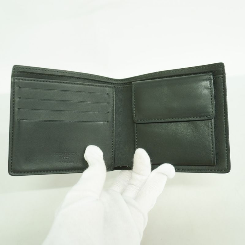 Louis Vuitton Wallet Damier Cobalt Portefeuille Marco Navy Black Navy