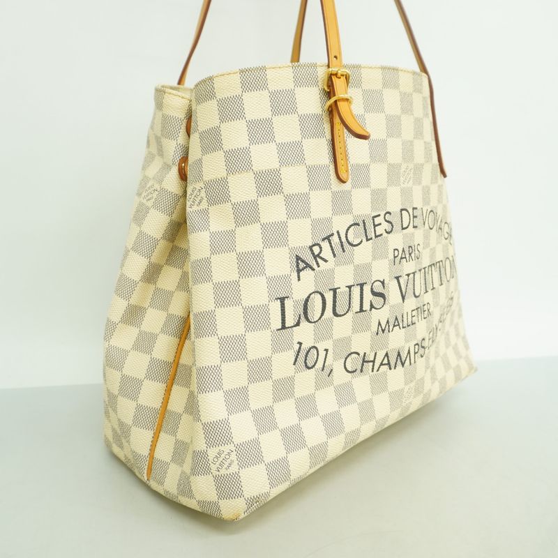 Louis Vuitton Tote Damier Azur Cover MM White