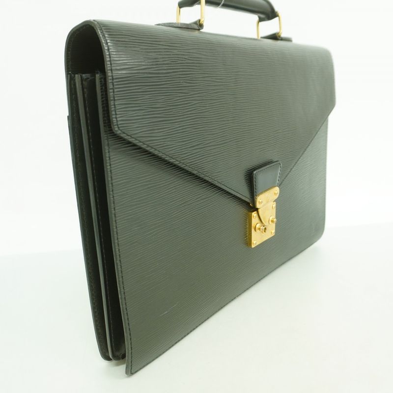 Louis Vuitton Briefcase Epi Serviette Conseil Noir Black