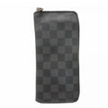 Louis Vuitton Wallet Damier Graphite Zippy Vertical Black