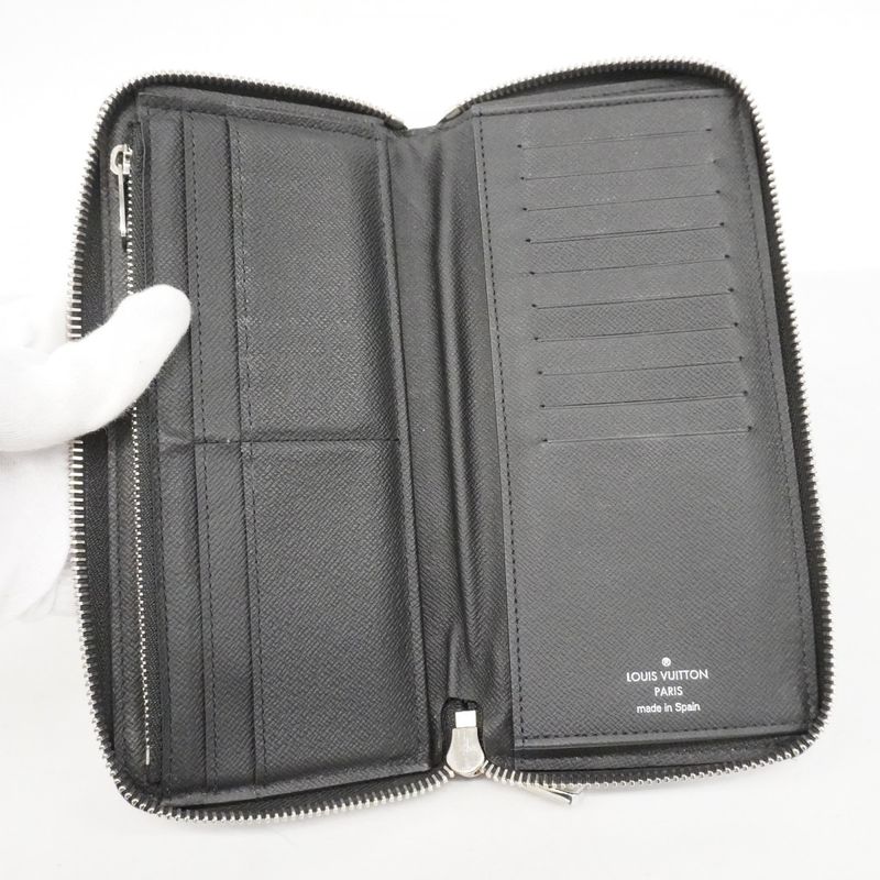 Louis Vuitton Wallet Damier Graphite Zippy Vertical Black