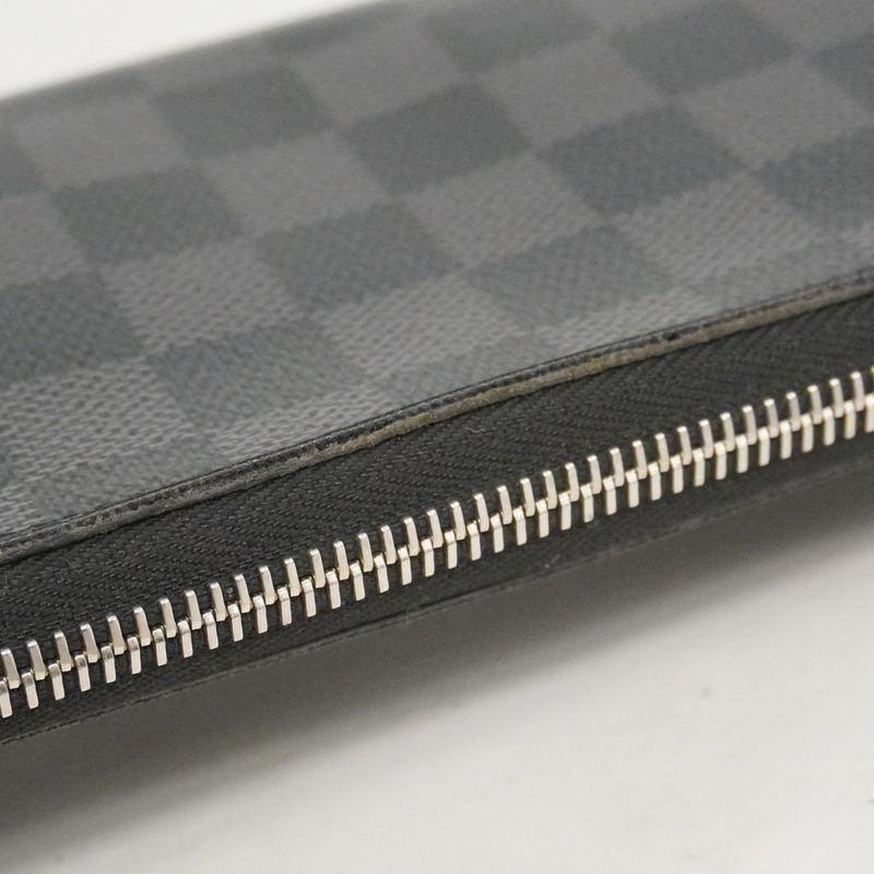 Louis Vuitton Wallet Damier Graphite Zippy Vertical Black