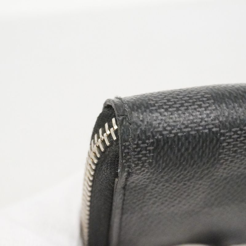 Louis Vuitton Wallet Damier Graphite Zippy Vertical Black