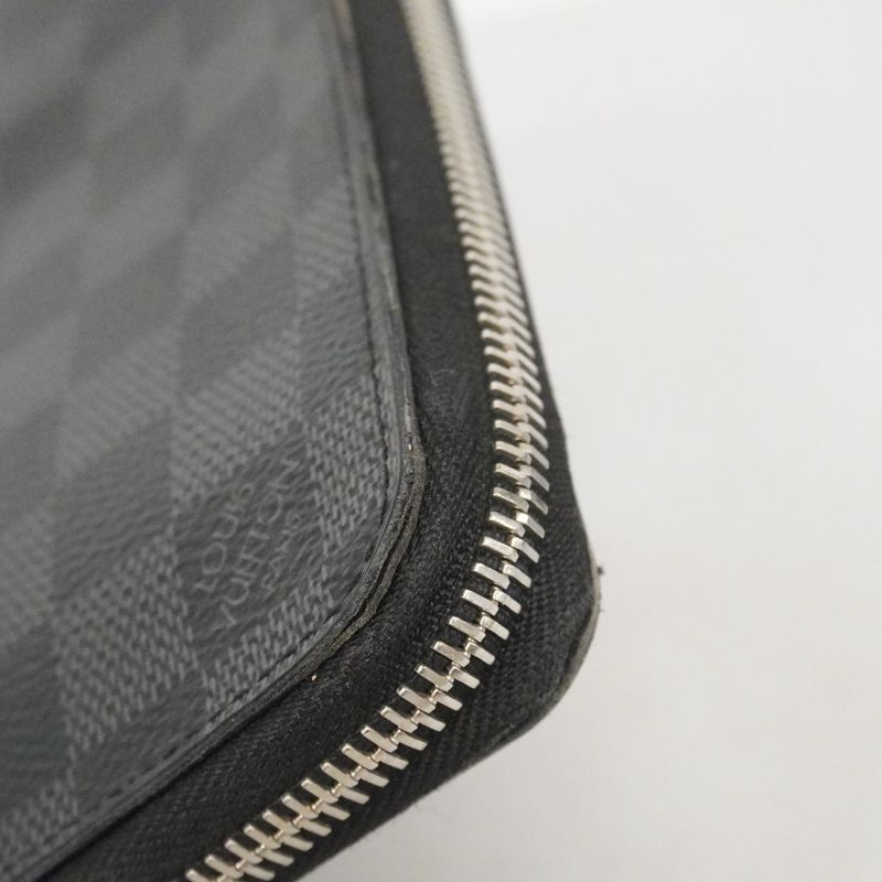 Louis Vuitton Wallet Damier Graphite Zippy Vertical Black