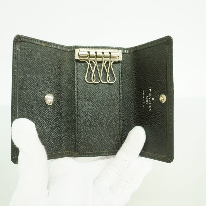 Louis Vuitton Key Case Epi Multicles 4 Noir Black Key Holder