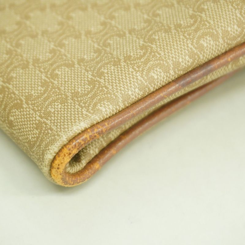 Celine Clutch Macadam Beige Gold