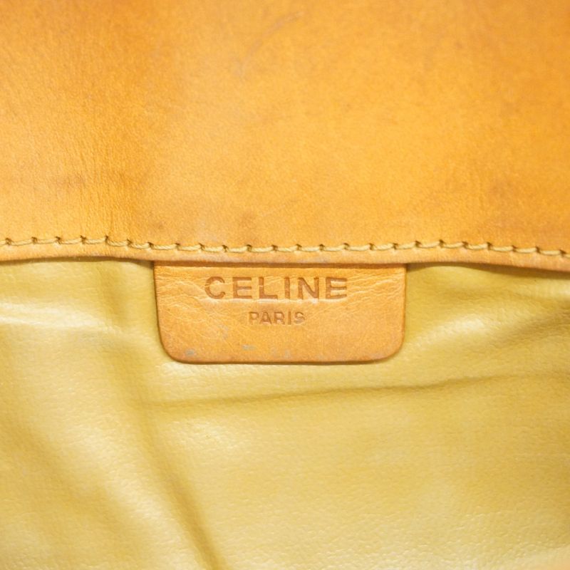 Celine Clutch Macadam Beige Gold