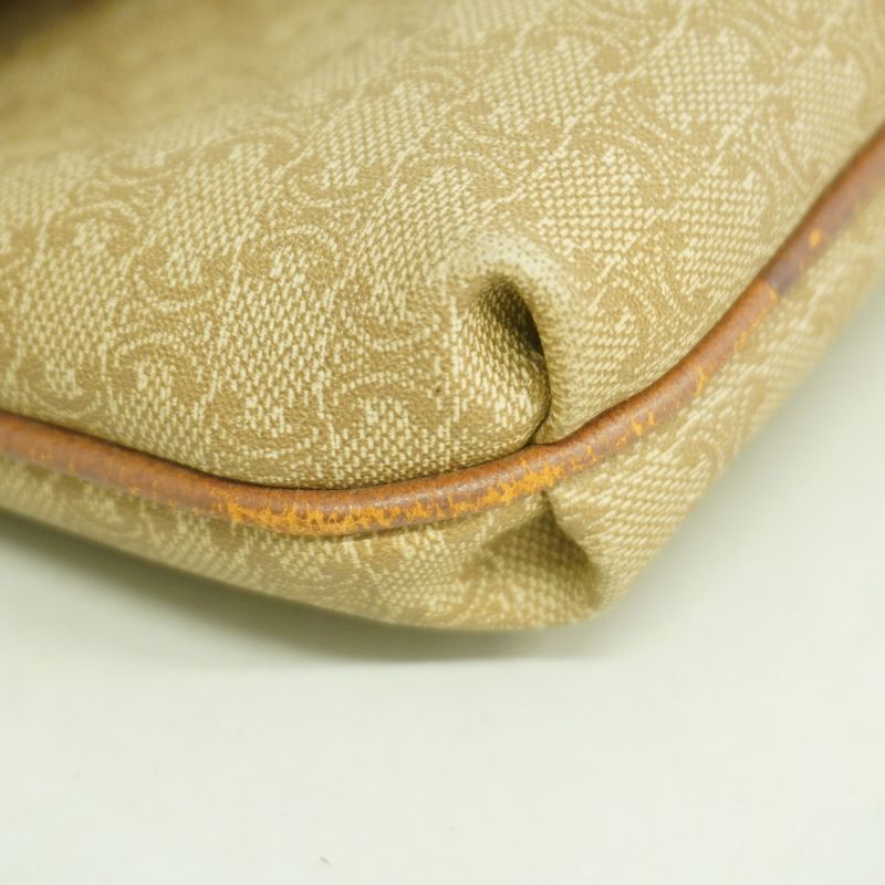 Celine Clutch Macadam Beige Gold
