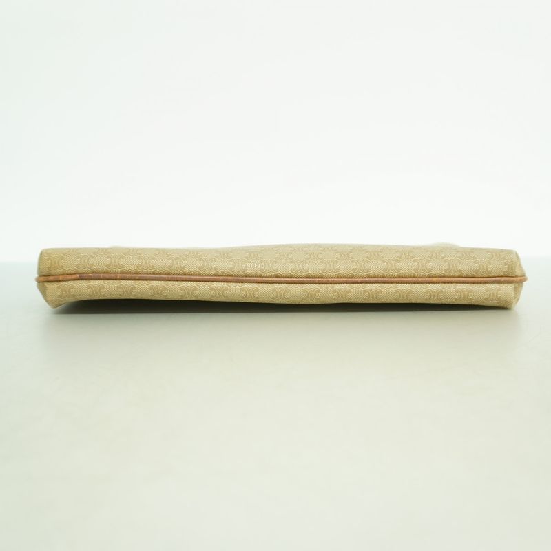 Celine Clutch Macadam Beige Gold