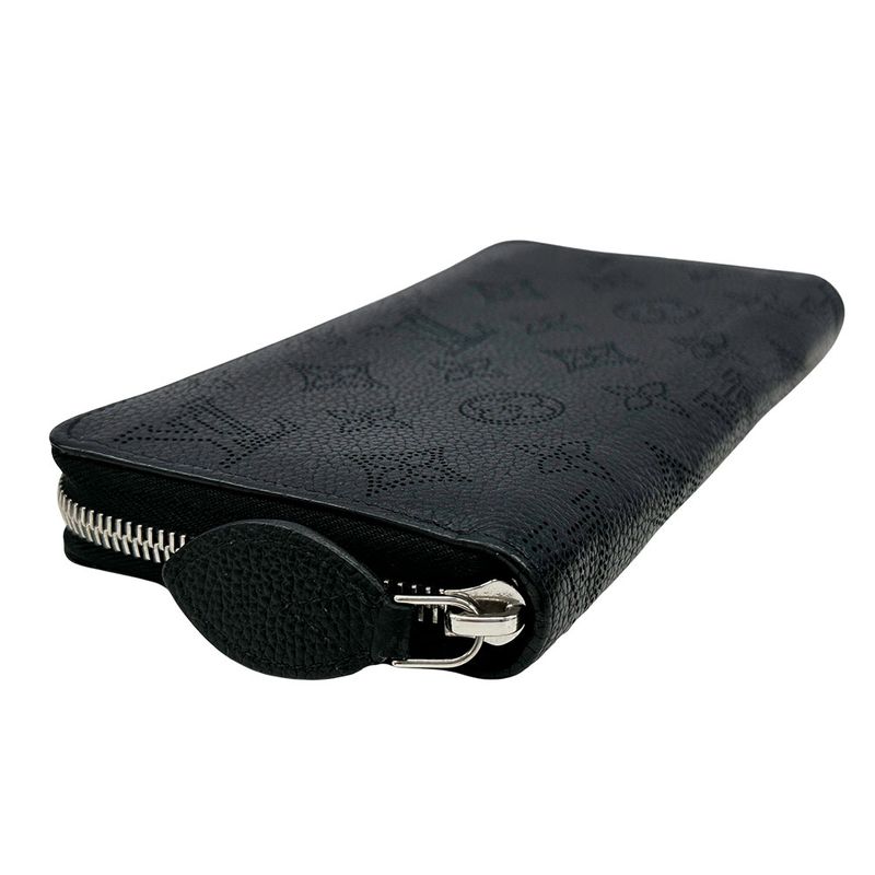 Louis Vuitton Wallet Monogram Mahina Zippy Noir Black