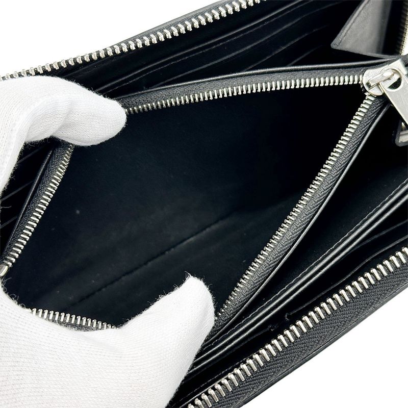 Louis Vuitton Wallet Monogram Mahina Zippy Noir Black
