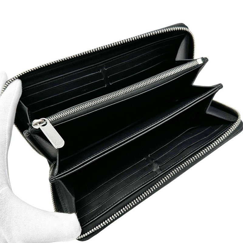 Louis Vuitton Wallet Monogram Mahina Zippy Noir Black