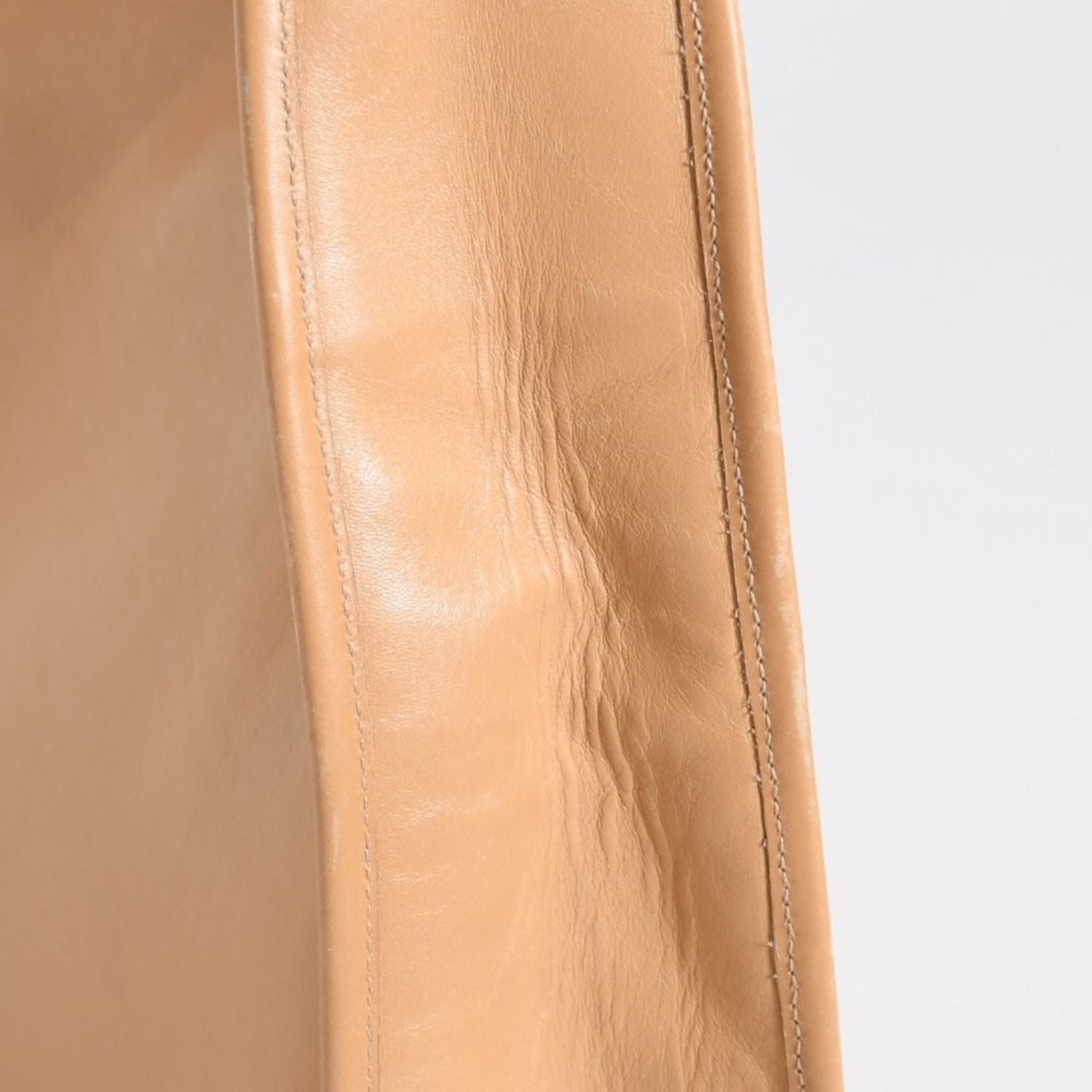Prada Bag Handbag Beige Leather — view 7