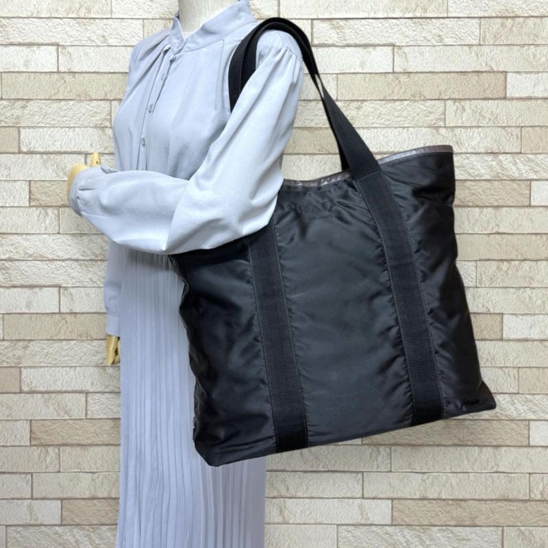 Prada Tote Nylon Black Seasons