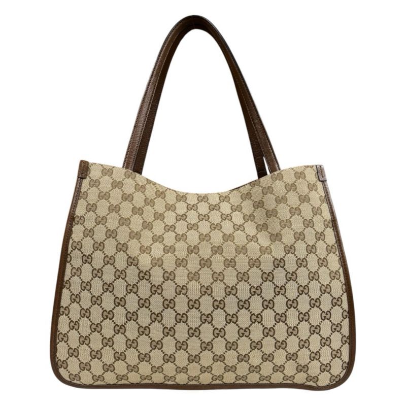 Gucci Horsebit Tote GG Canvas Brown