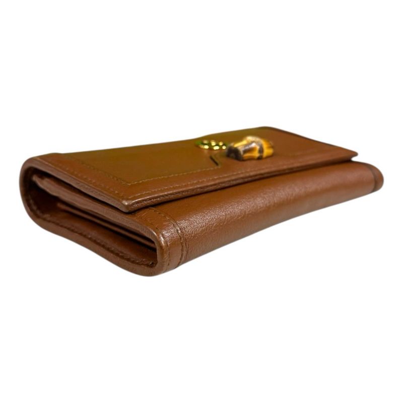 Gucci Bamboo Shoulder Bag Leather Brown