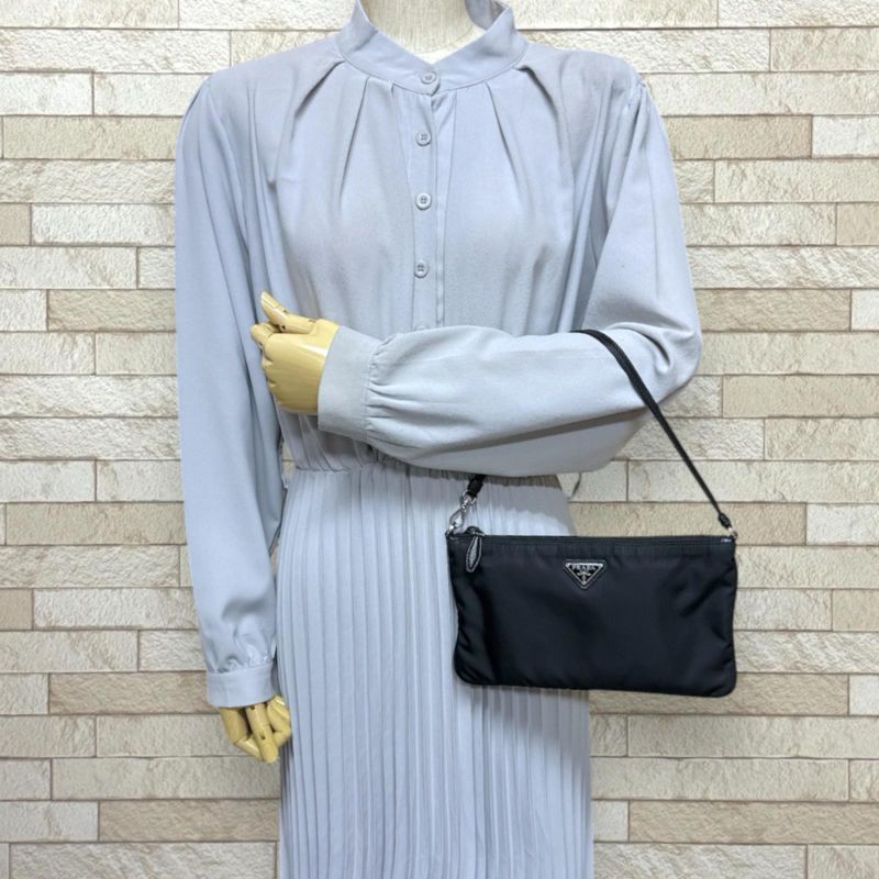 Prada Handbag Nylon Black Seasons