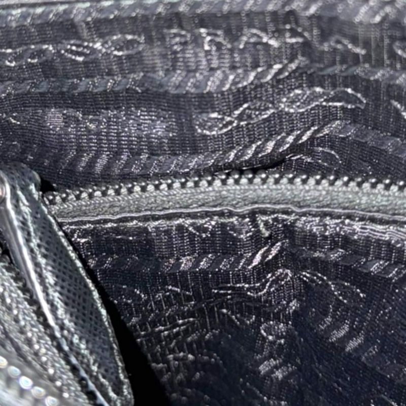 Prada Handbag Nylon Black Seasons