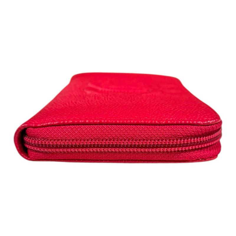 Chanel CC Logo Wallet Caviar Leather Red Logo