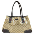Gucci GG Crystal Tote Leather Beige Crystal