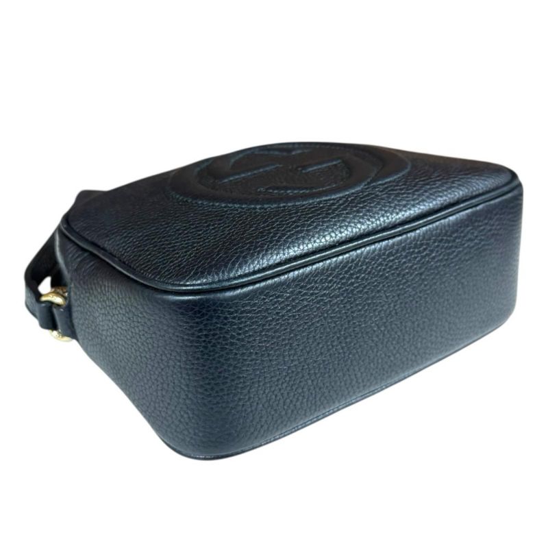 Gucci Small Disco Soho Shoulder Bag Leather Black