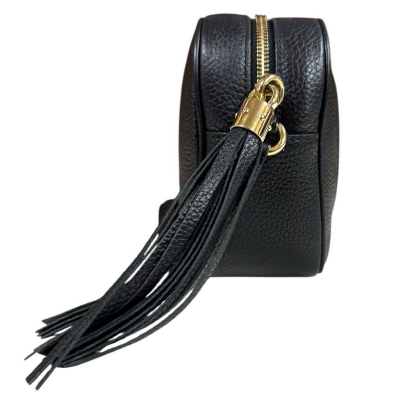Gucci Small Disco Soho Shoulder Bag Leather Black
