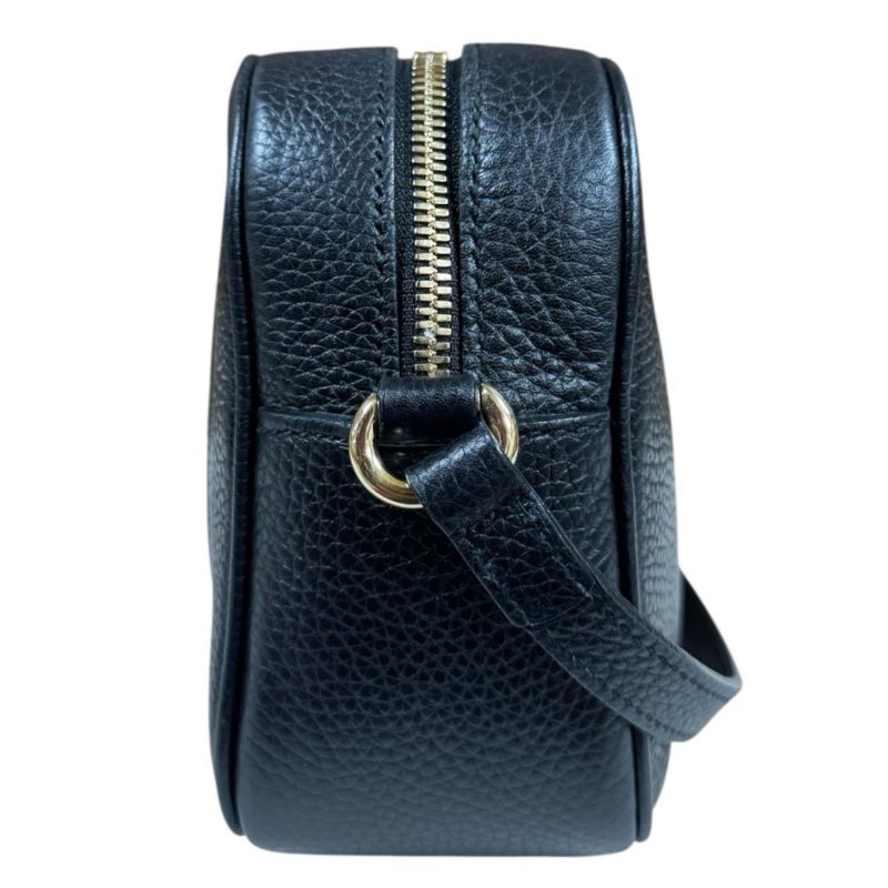 Gucci Small Disco Soho Shoulder Bag Leather Black