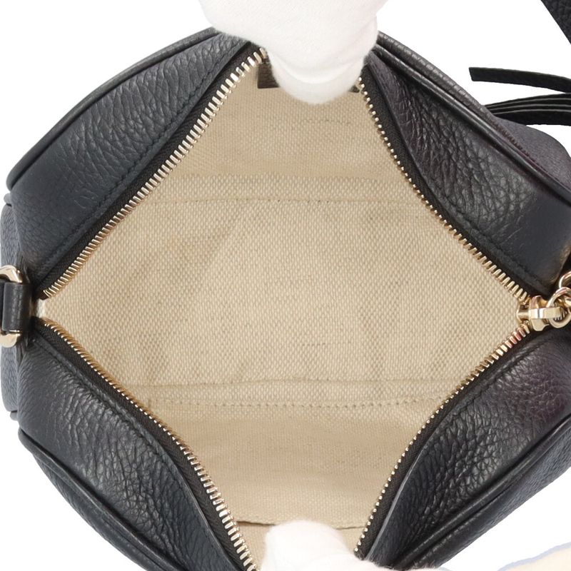 Gucci Small Disco Soho Shoulder Bag Leather Black