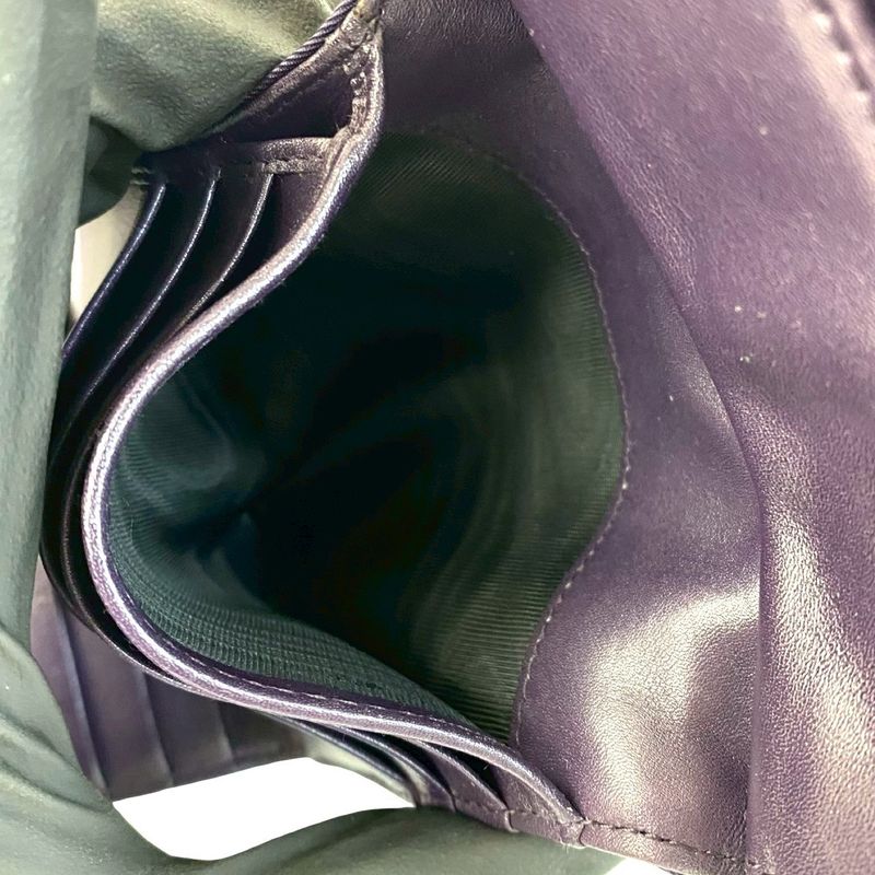 Prada Logo Tessuto Nylon Leather Trifold Wallet Mini