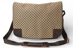 Celine Shoulder Bag Macadam Pattern A4 Compatible Brown Beige