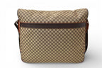 Celine Shoulder Bag Macadam Pattern A4 Compatible Brown Beige