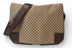 Celine Shoulder Bag Macadam Pattern A4 Compatible Brown Beige