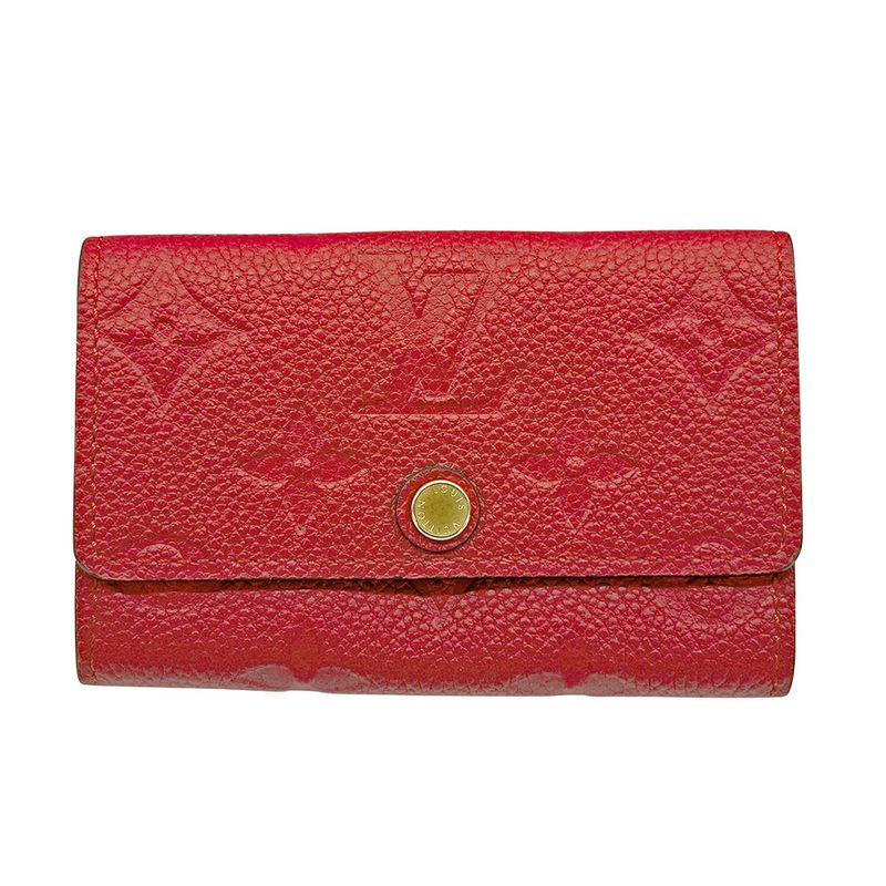 Louis Vuitton Key Case Monogram Empreinte Multicles 6 Scarlet Red Key Holder