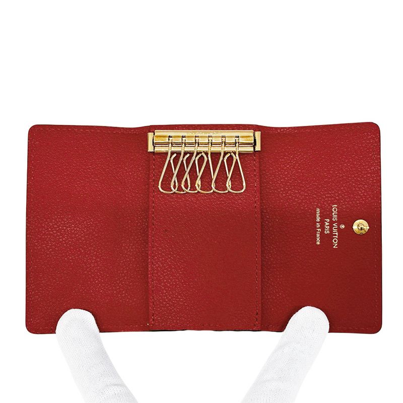 Louis Vuitton Key Case Monogram Empreinte Multicles 6 Scarlet Red Key Holder