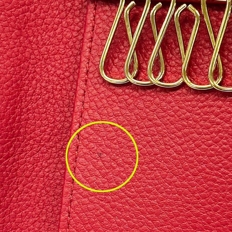 Louis Vuitton Key Case Monogram Empreinte Multicles 6 Scarlet Red Key Holder