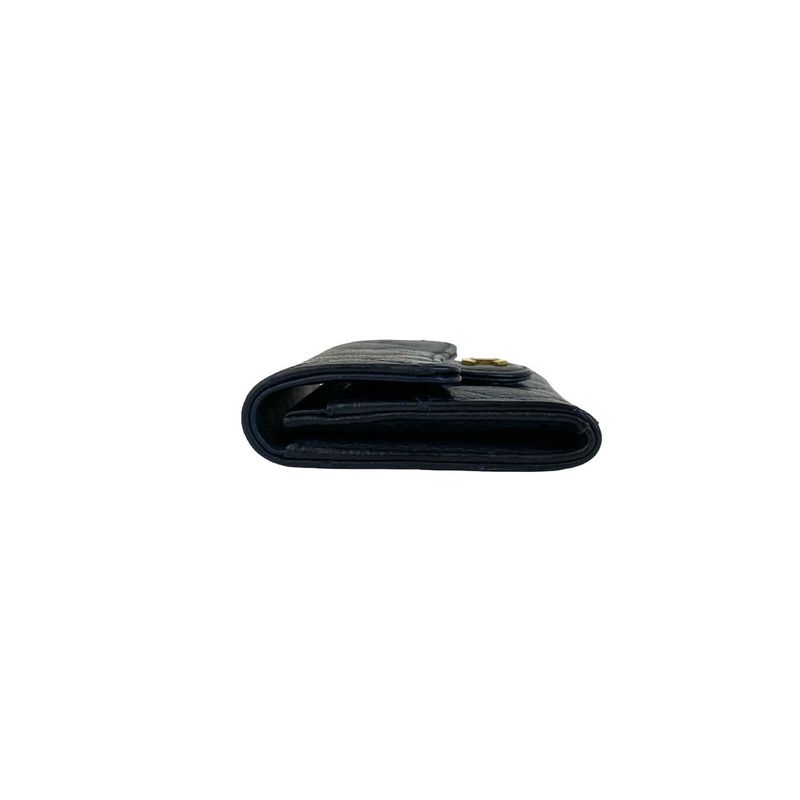 Chanel Quilted CC Logo Caviar Leather Card Case Business