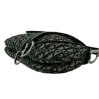 Dior Saddle Bag Trotter Canvas Leather Black