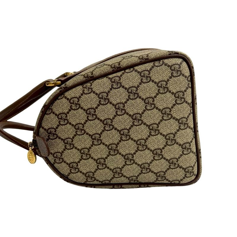 Gucci Vintage GG Logo Leather Handbag