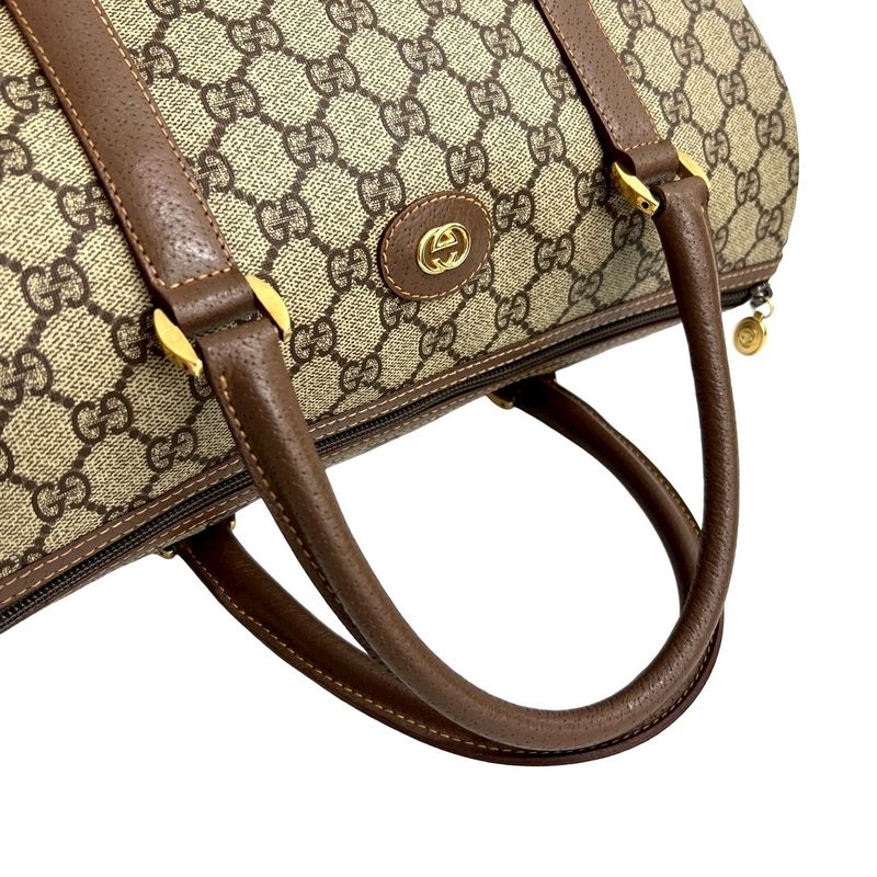 Gucci Vintage GG Logo Leather Handbag
