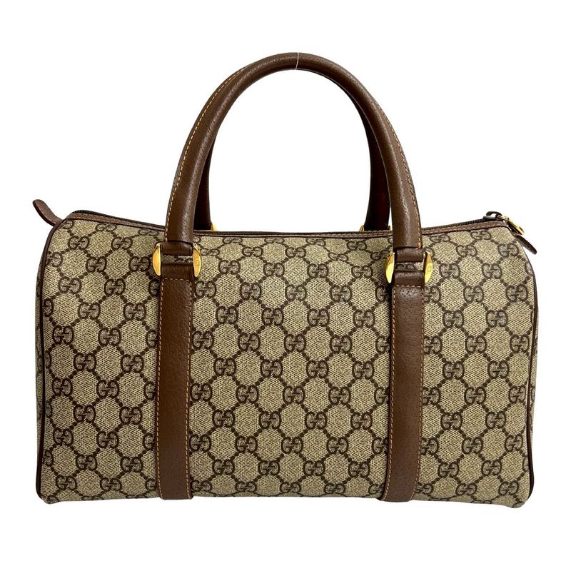 Gucci Vintage GG Logo Leather Handbag