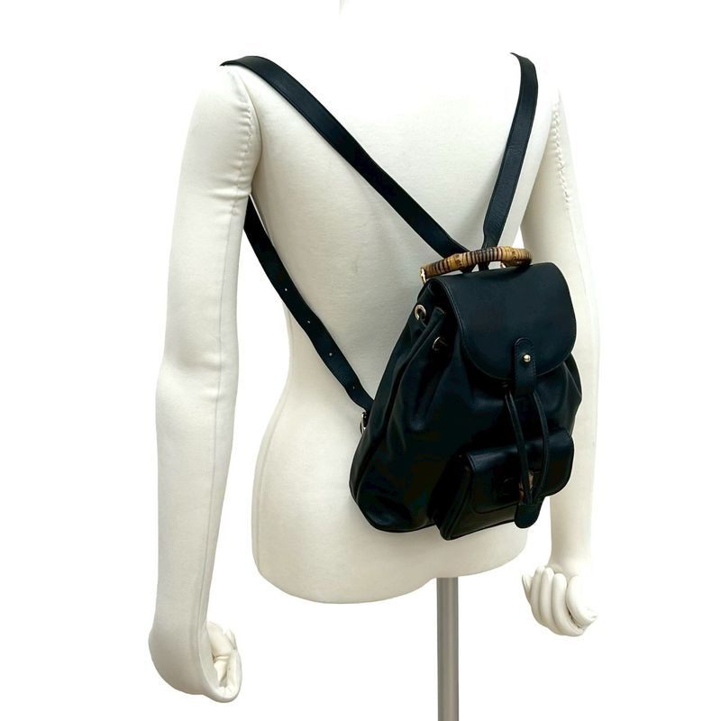 Gucci Vintage Bamboo Leather Backpack Mini