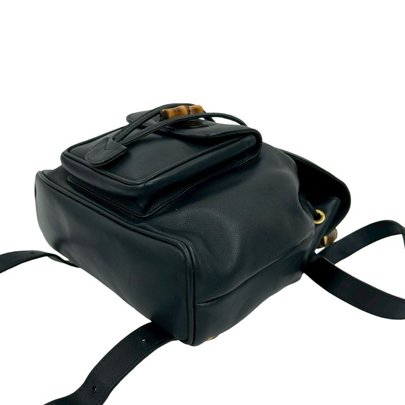 Gucci Vintage Bamboo Leather Backpack Mini