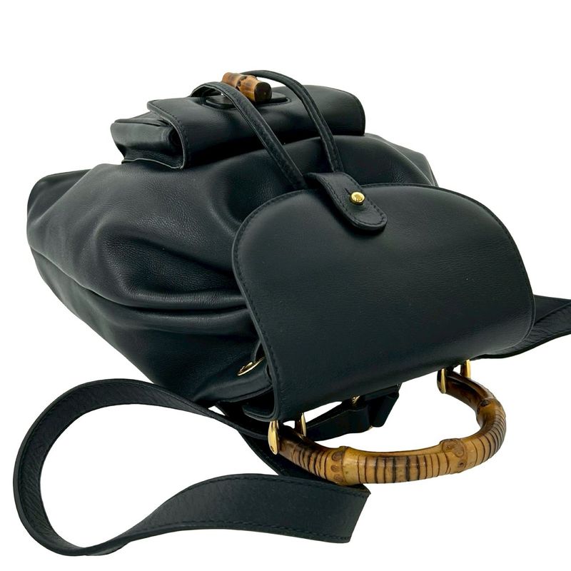 Gucci Vintage Bamboo Leather Backpack Mini