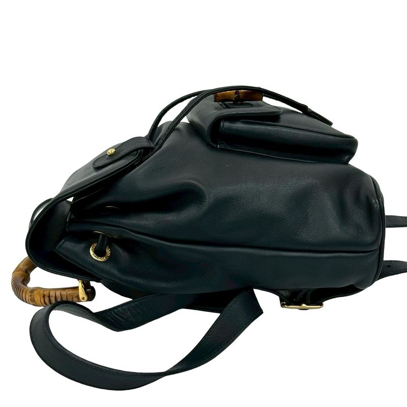 Gucci Vintage Bamboo Leather Backpack Mini