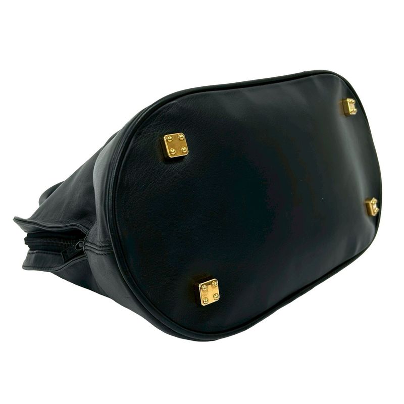 Loewe Vintage Anagram Logo Nappa Leather Boston Bag