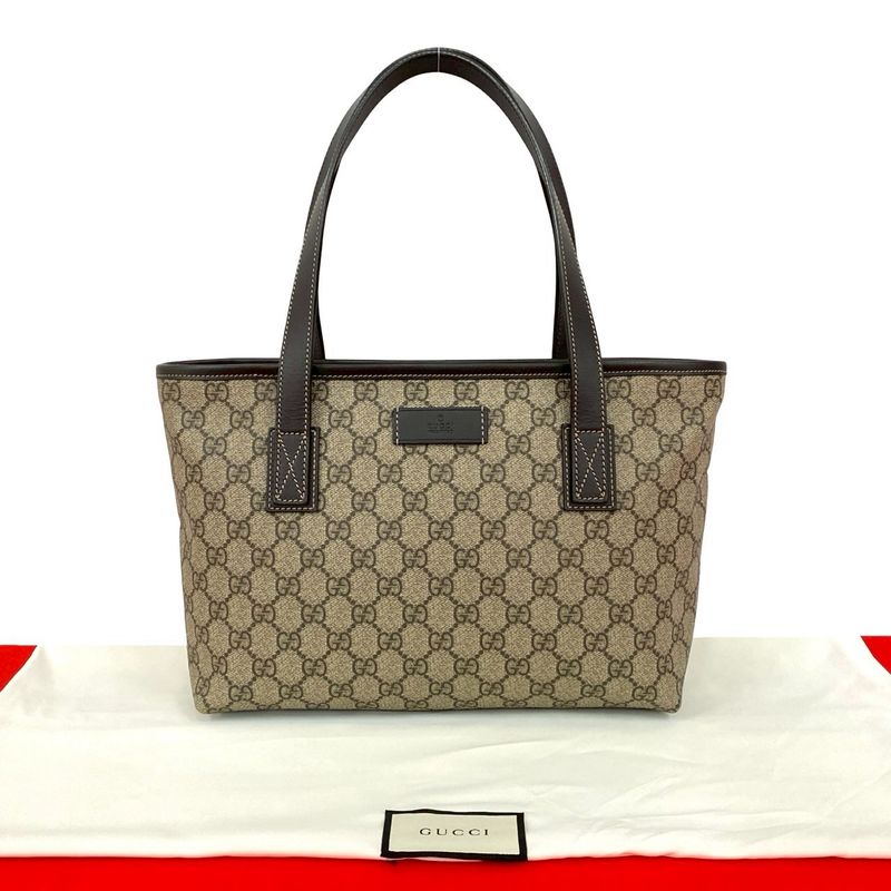 Gucci GG Supreme All Over Pattern Log Leather