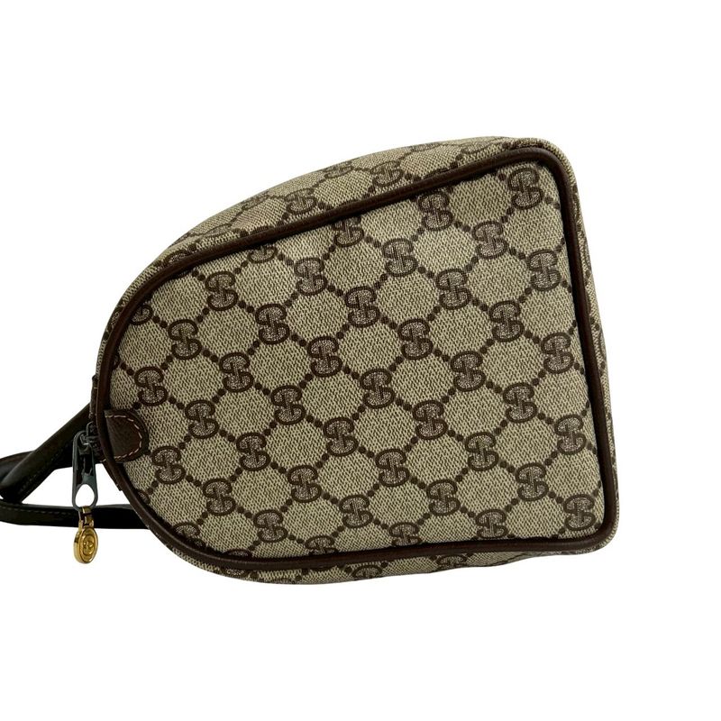 Gucci Vintage Sherry Handbag Brown Red Green