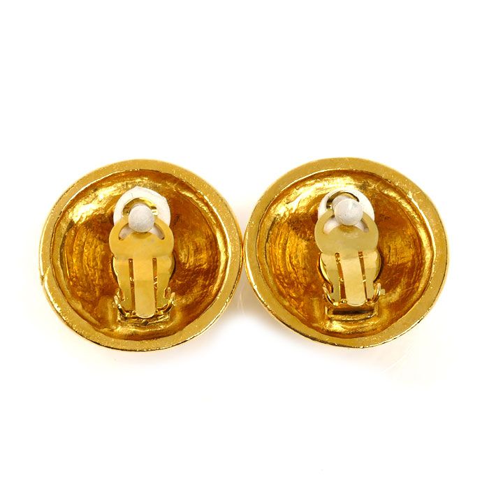 Chanel CC Logo Earrings Vintage