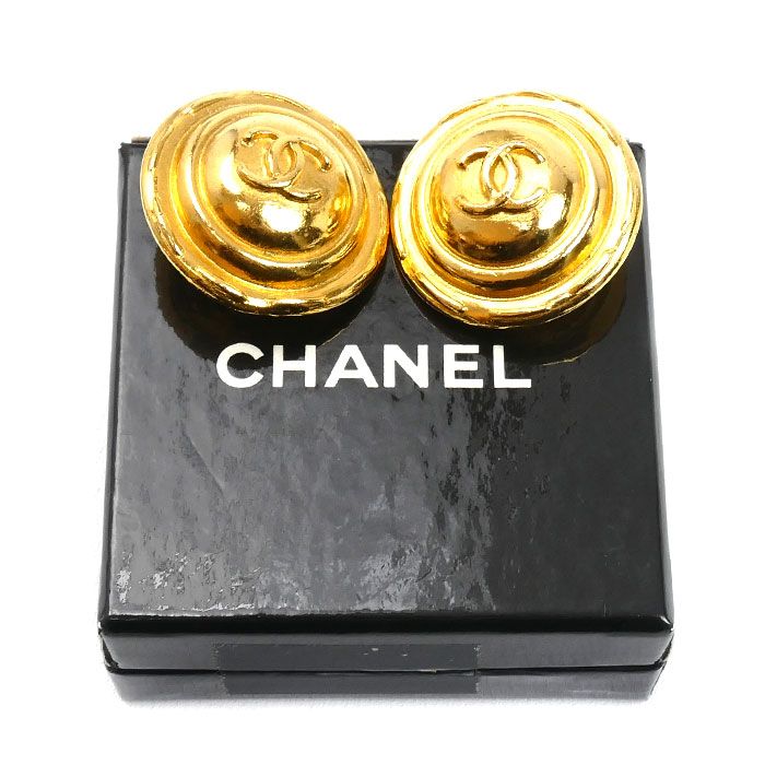 Chanel CC Logo Earrings Vintage