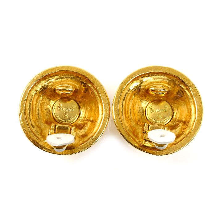 Chanel CC Logo Earrings Vintage